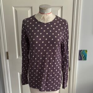 Lilith Polka Dot Long Sleeve Top